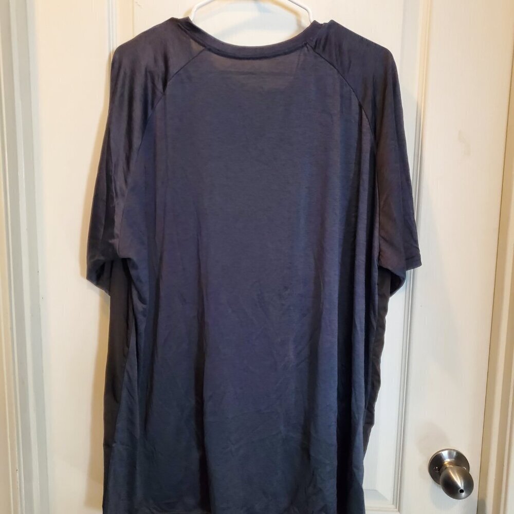 FOUR Men's 3XL Performance V-Neck Tee's - Gray/Black & Green/Black & Navy & Grey - Picture 10 of 13
